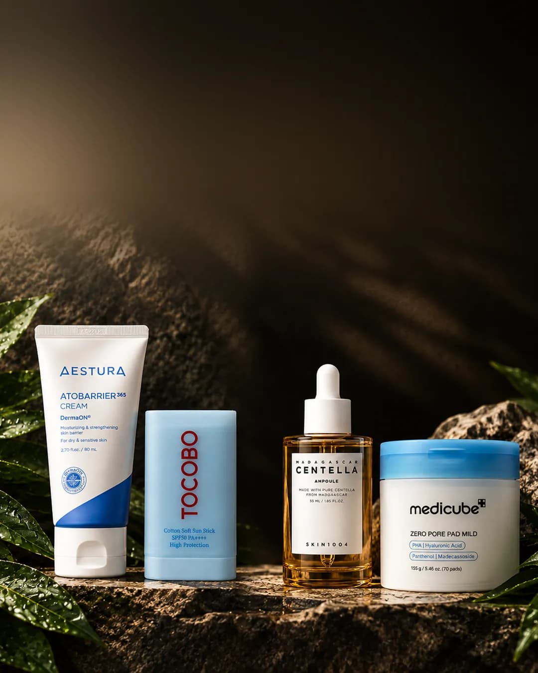 Skincare coreano de ARGO Imports: Aestura, Tocobo, Skin1004 y Medicube